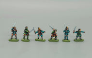 Samurai with swords