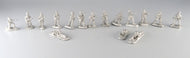German Afrika Korps  Infantry section in combat poses